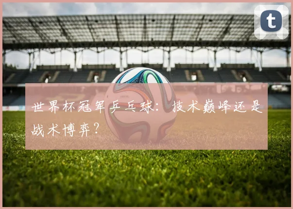 世界杯冠军乒乓球：技术巅峰还是战术博弈？